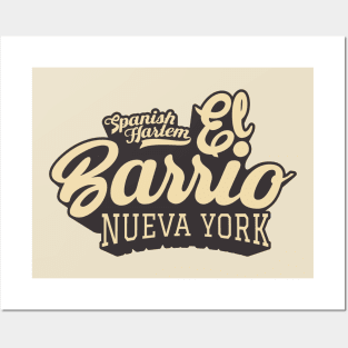 New York El Barrio  - El Barrio Spanish Harlem  - El Barrio  NYC Spanish Harlem Manhattan logo Posters and Art